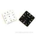 Rectangle Shape Diamond Indexes Watch Enamel Dial